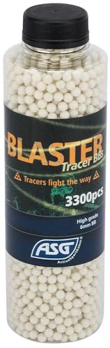 Evike Airsoft - ASG Blaster 6mm Airsoft Glow in The Dark BBS (Color: Green / 0.28g / 3300 Rounds)