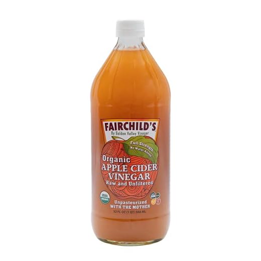 Fairchild's Organic Apple Cider Vinegar with the Mother, 32 oz. Washington State organic apples, undiluted 25% stronger,no concentrate, glass bottle