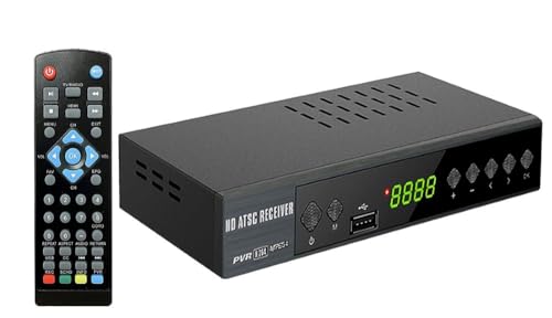 Digital ATSC TV Converter Box for Over-The-Air Antenna TV Channels with Timer Recording Time Shifting
