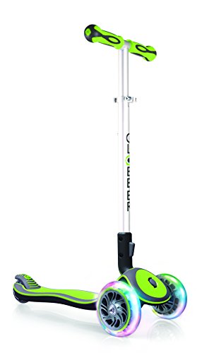 Globber Elite Scooter con Ruedas iluminadas - Verde Lima
