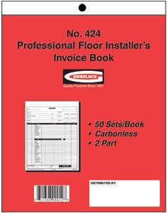 Professional Floor Installer's Invoice Book