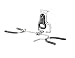 Rubbermaid FastTrack Garage Storage System Extension Cord Hook, 1823150