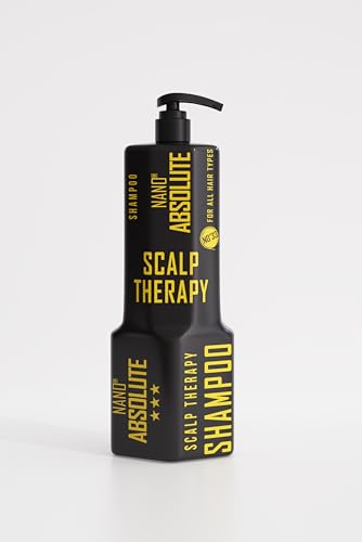Nano Absolute Scalp Therapy Champú 1 L – Champú para cuero cabelludo anticaspa, picor y cuero cabelludo graso – calma, limpia y fortalece el cuero cabelludo – Anticaspa, antipicor y antiaceite – para