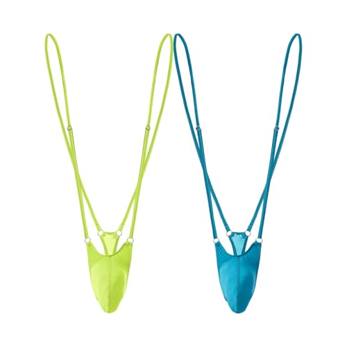 JINSHI Sexy Men's Mankini Thongs Underwear G-String Adjustable V Sling Bodysuit Lingerie For Men S 3XL