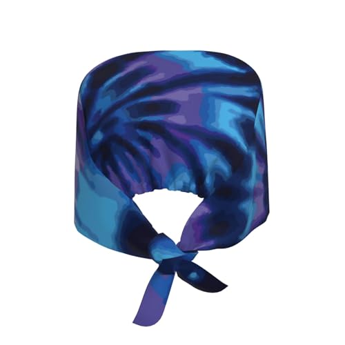 Image of Adjustable Working Cap Breathable Unisex Women Men Elastic Bandage Tie Back Hats Scrub Nursing Doctor Surgeon Cap