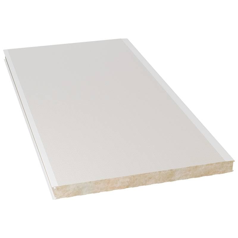 Acero Panel - Panel MEC Frigorifico MECWA80 2000x1000mm | Color: Interior Blanco Pirineo - Exterior Blanco Pirineo | Acero Prelacado | Lana de Roca