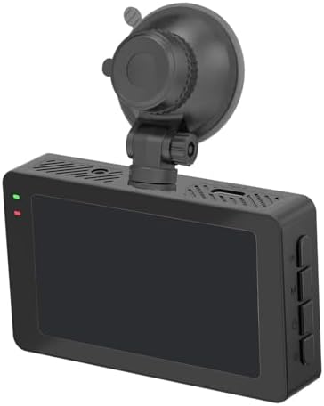 Cámara de salpicadero para Coche, 3'', 170° de visión Amplia, DVR para monitorización de estacionamiento, grabadora de conducción de vehículos