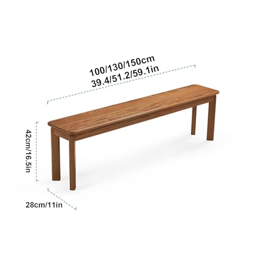 Banco de cocina de madera de 100 cm: gana espacio con este asiento rústico 3