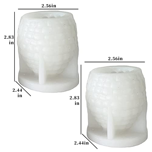 2Pcs 3D Pine Cone Candle Molds Silicone Resin Candle Mold Christmas Pinecone Candle Soap Beeswax Fondant Chocolate Mould For Epoxy Resin Concrete Diy Gift Ornament Mold Autumn Table Home Decor #TOP2