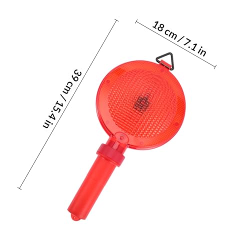 Luz de advertencia de plástico gancho LED roja para seguridad vial 2