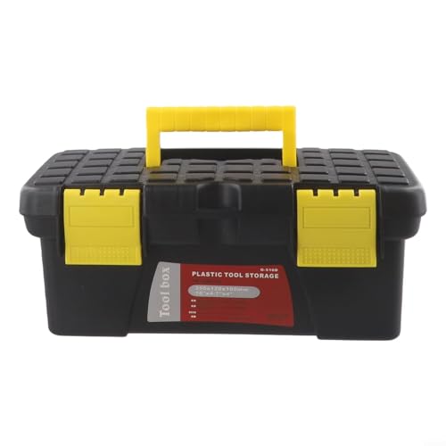 Honseadek 10 Stück Zoll Kunststoff Gadget Projekte Organizer für Lagerung Einzelschicht Elektrische Bohrmaschine Zubehör Hardware Werkzeuge DIY Box Elektriker Tischler Schwarz