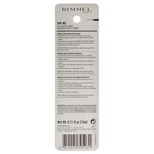 Rimmel London Ink Me Eyes and Body Eyeliner 002 Gold miniatura 3