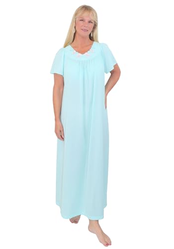 Shadowline Women's Nightgown and Long Sleeved Robe Pajama Set Nylon Sleepwear Peignoir2