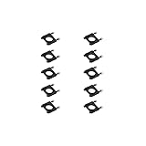 HePbak 10PCS Ultralight 8/10/12/14/16/18/20/22/25/30/35/40MM Carbon Fiber Pipe Tube Clamp Motor Mount Fixture Clip for RC FPV Quadcopter Drone Parts (Color : Aluminum Black 14mm)