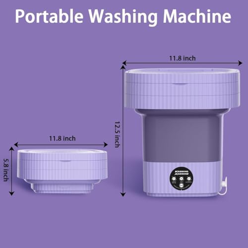 Mini Máquina de Lavar Roupa Portátil Dobrável 11 Litros Centrifuga Lavagem Semiautomática Roupas Sen