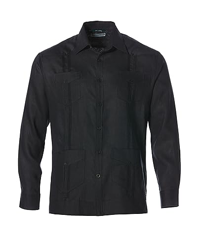 Image of Cubavera Men's Long-Sleeve 100% Linen Guayabera