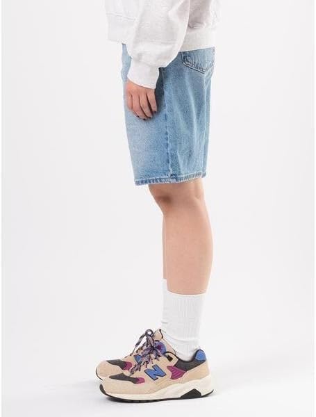 [リーバイス] BAGGY DAD ジーンズ ショート ミディアムインディゴ Medium Indigo - Worn ウエスト25