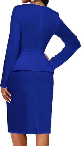 IbuduSexy Church Dresses for Women 2025 Women's Knee-Length Work Dress2