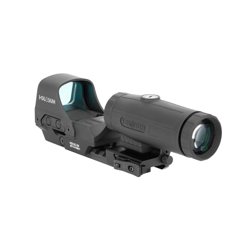 Image of HOLOSUN 510C & HM3X Combo RED /Green Multi-Reticle Circle Dot Open Reflex Sight w /3x Flip-to-Side Magnifier 510C-HM3X