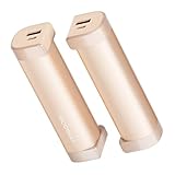 HAGOOGI (ハゴオギ) 充電式カイロ 360°全面発熱 3秒急速発熱 3階段温度調節 電気カイロ モバイルバッテリー機能 大容量 10000mAh 14時間連続発熱可能 【新型磁気式/分離式設計】 小型 超軽量 持ち運びやすい 5V/2A急速充電 旅行 出張 プレゼント用 (ゴールデン)