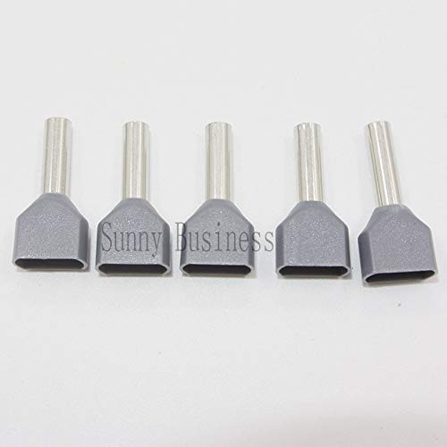 Udith 100PCs/BAG TE4012 Dual Crimp terminal Double Cord Terminal Copper Insulated Crimp