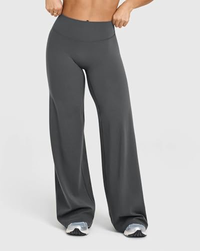 Image of OQQ Yoga Pants Women Casual Soft Straight Leg Bottoms