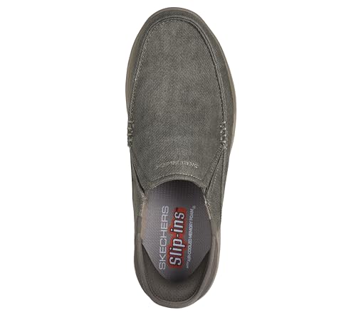 Image of Skechers Men's USA Expected - Cayson Moc Toe Canvas Slip-Ins