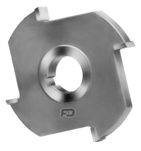 F&D Tool Company 12009-AC4122 Carbide Tipped Side Milling Cutter, Non Ferrous, 1-1/4" Arbor Hole, 4" Diameter, 3/8 " Width of Face, 4 Number of Teeth #1