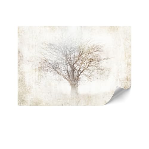LUMASOUL Papel Pintado Pared 200x140 cm - Papel Pitando con Motivo Naturaleza - Papel Pared Moderno para Salón y Dormitorio - Fotomurales Fácil de instalar - Beige