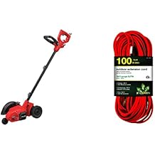 CRAFTSMAN Lawn Edger Tool, Corded, 12 Amp CMEED400 and Go Green Power Inc. GG-13700 16/3 SJTW Outdoor Extension Cord, Lighted End, 100 ft