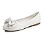 White Vegan Leather Twist Bow