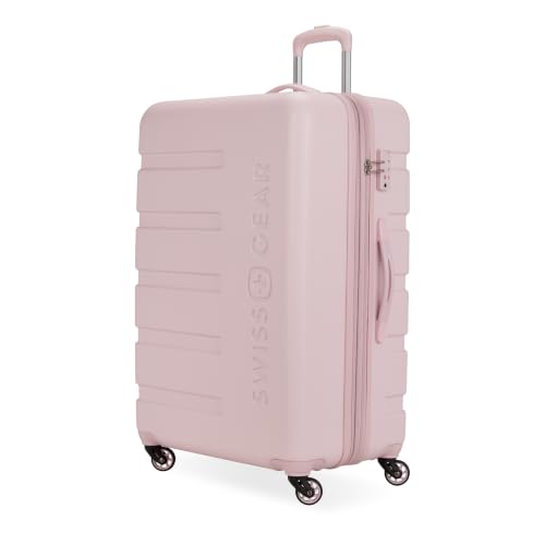 Image of SwissGear 7366, Pink, Checked-Large 27-Inch, Signature Hardside Expandable Luggage With Spinner Wheels