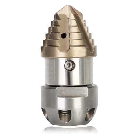 Anrain 3/8 Sewer Jetter Nozzle, Rotating Sewer Jetter Nozzle 3/8 for 40 L/min Pressure Washer, 3 8 NPT Sewer Jetter Rotating Nozzle for Municipal Sewer Pipe Unclogging, 2-Year US Warranty Cover