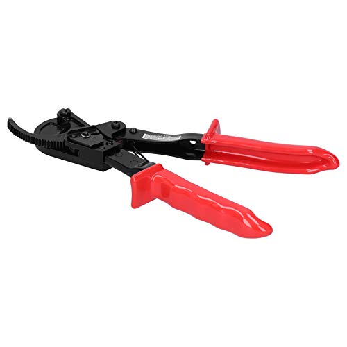Ratcheting Cable Cutters, Wire Terminal Crimper Plier, with PVC Handle, Ratcheting Wire Cutting Hand Tool,