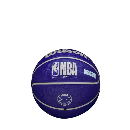 Image of WILSON NBA DRV Outdoor Mini Basketball - Indigo /Beige, Size 3-22 inch