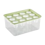 MERIGLARE 水耕栽培ボックス 水耕栽培システム 栽培ボックス 12穴 透明 水耕栽培植物ボックス 栽培 植え付け ホーム 育苗ポット 育苗箱 種子トレイ 発芽育苗セット 種まきハウス 苗箱 種まき器 育苗ボックス 便利性 通気性 野菜栽培 多肉植物 家庭菜園 園芸植栽庭園, 緑