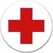 Produktbild Aufkleber DRK Rotes Kreuz Ø 12 cm für Verbandskasten oder Medizinschrank, Erste Hilfe mit UV-Schutzlaminat (12cm)