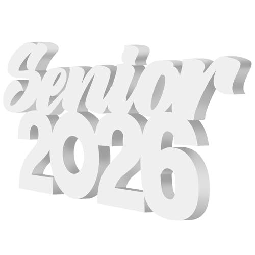 Yaomiao Senior 2026 Sign Graduation Decorations Class of 2026 Decorations Photo Prop Graduation Table Centerpieces for Senior Night Decor High School College Sign Grad Party Supplies