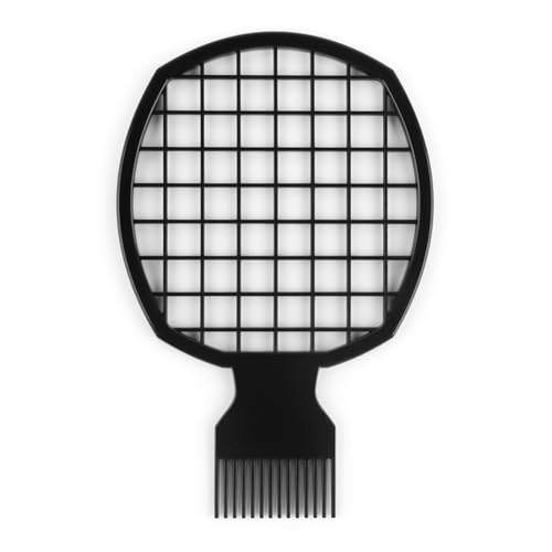 Peine rizo negro de plástico para cabello rizado miniatura 1