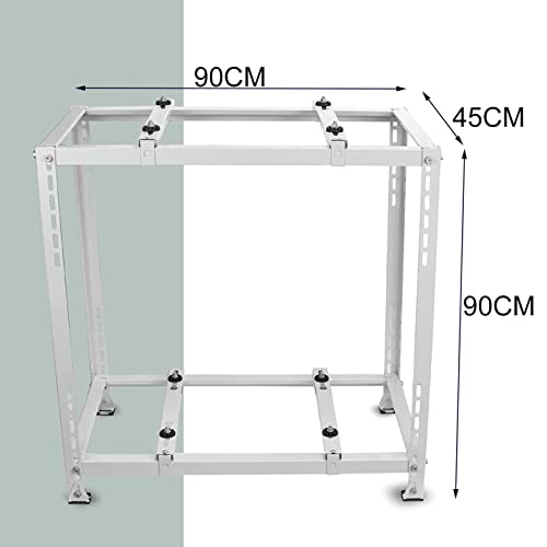 Miniatura 2 de Doorhighpeak Soporte De Suelo De Dos Niveles Para Acondicionadores De Aire Mini Split, Soporte De Soporte De Condensador De Acero Galvanizado, Base De Bomba De Calor, Diseño Universal