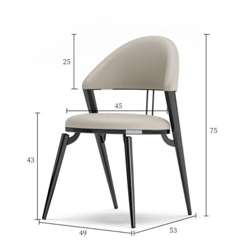 Table à manger et chaises en cuir et métal chic pour repas raffinés - 3