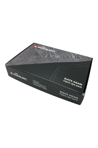 Anilinas Black Again Fabric Dye Pack - Renew & Dye Up Your Clothes - Includes 3 Black Dye Sachets and 3 Fixative Sachets for Cotton & More