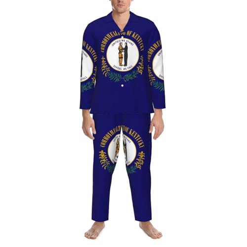 Pyjama classique Kentucky col cranté en tissu doux - 4
