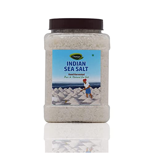 Image of Thanjai Natural Indian Sea Salt 500G [No Artificial Iodine] Hand Harvested Traditionally Made 100% Natural (500g Crystal in JAR)