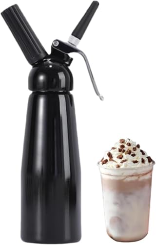 Raineed スプレー ホイップクリーム 泡立て器 ホイップクリームディスペンサー ホイップ 生クリーム 3種類ノズル アルミニウム 耐久性 クリーム絞り器 クリームウィッパー クリームメーカー ソーダ ムース プロ 料理 調理器具 菓子作り用 製菓道具
