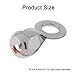 BE-TOOL 100 Pcs Ball Chain Pull Loop Connectors Pull Loop Crimp Link Stainless Steel Connection for Ceiling Lights Ceiling Fans Bracelets Necklace DIY Art Making(4.5mm/0.17in)