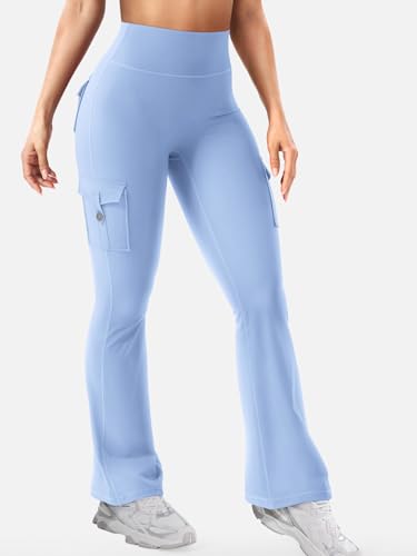 Image of YEOREO CoreFlex Women Workout Flare Leggings