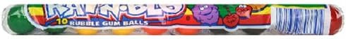 Rain-Blo Bubble Gum Balls, 1.7-Ounce Tubes (Pack of 24)