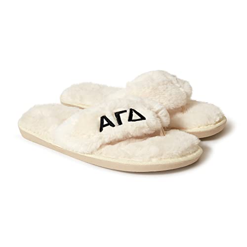 Sorority Shop Alpha Gamma Delta Fuzzy Slippers Women