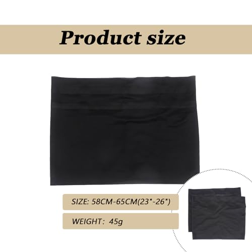 1 Pair Thigh Compression Sleeves Anti Chafing Bands Adjustable Nylon Thigh Wraps Elastic Thighs Guards for Women Men Running Workout Sports Support Brace 23-25.6inch
